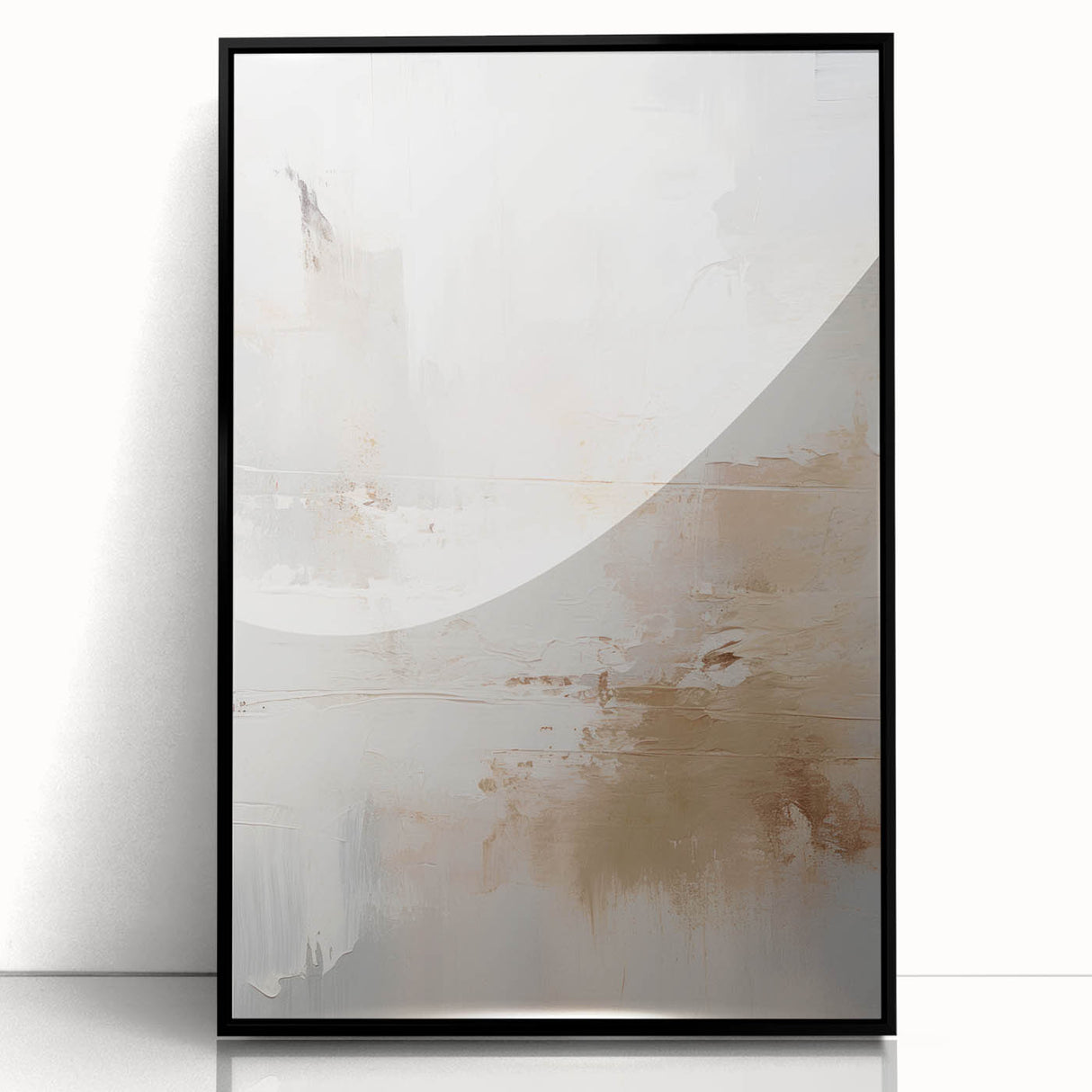 Framed abstract modern wall art collection featuring vibrant colors and geometric shapes, displayed from a front view against a neutral background, perfect for contemporary decor.