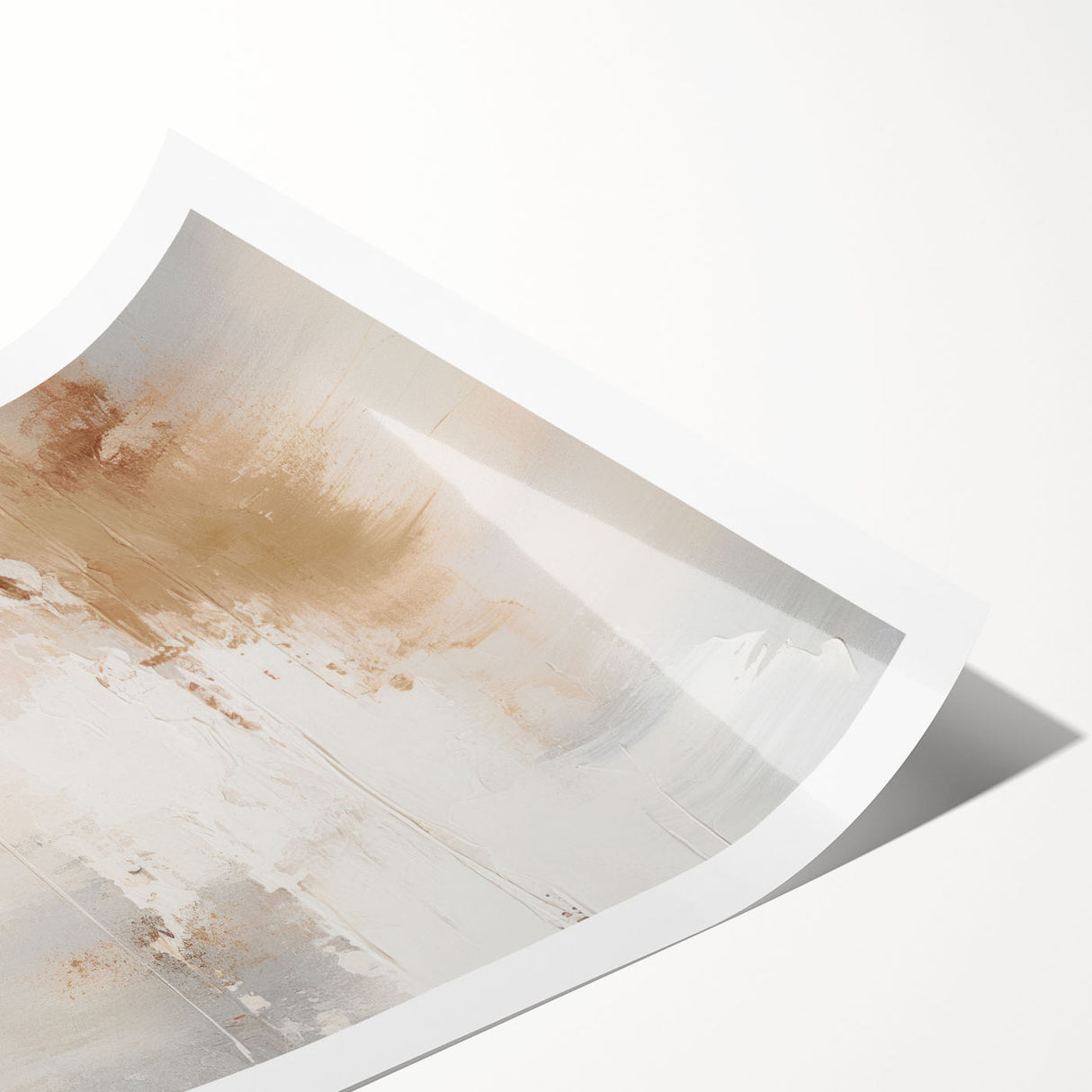 Abstract modern wall art print showcasing vibrant colors and geometric patterns, rolled and ready for framing, perfect for contemporary home decor.