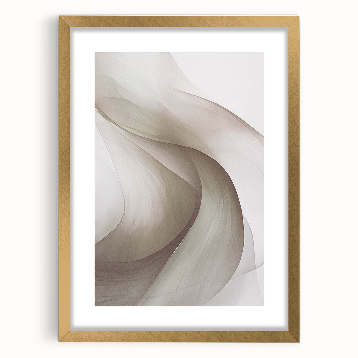 Modern abstract wall art design featuring a sleek gold frame and a white mat, ideal for contemporary home decor. Showcases artistic geometric patterns and vibrant colors, enhancing any living space. Perfect for art enthusiasts seeking stylish decoration.