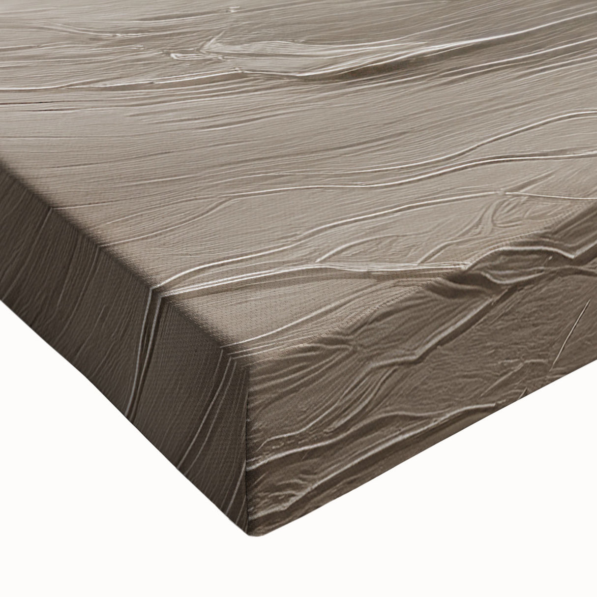 Close-up of a vibrant abstract modern wall art design on stretched canvas, showcasing bold colors and dynamic shapes, perfect for contemporary home decor.