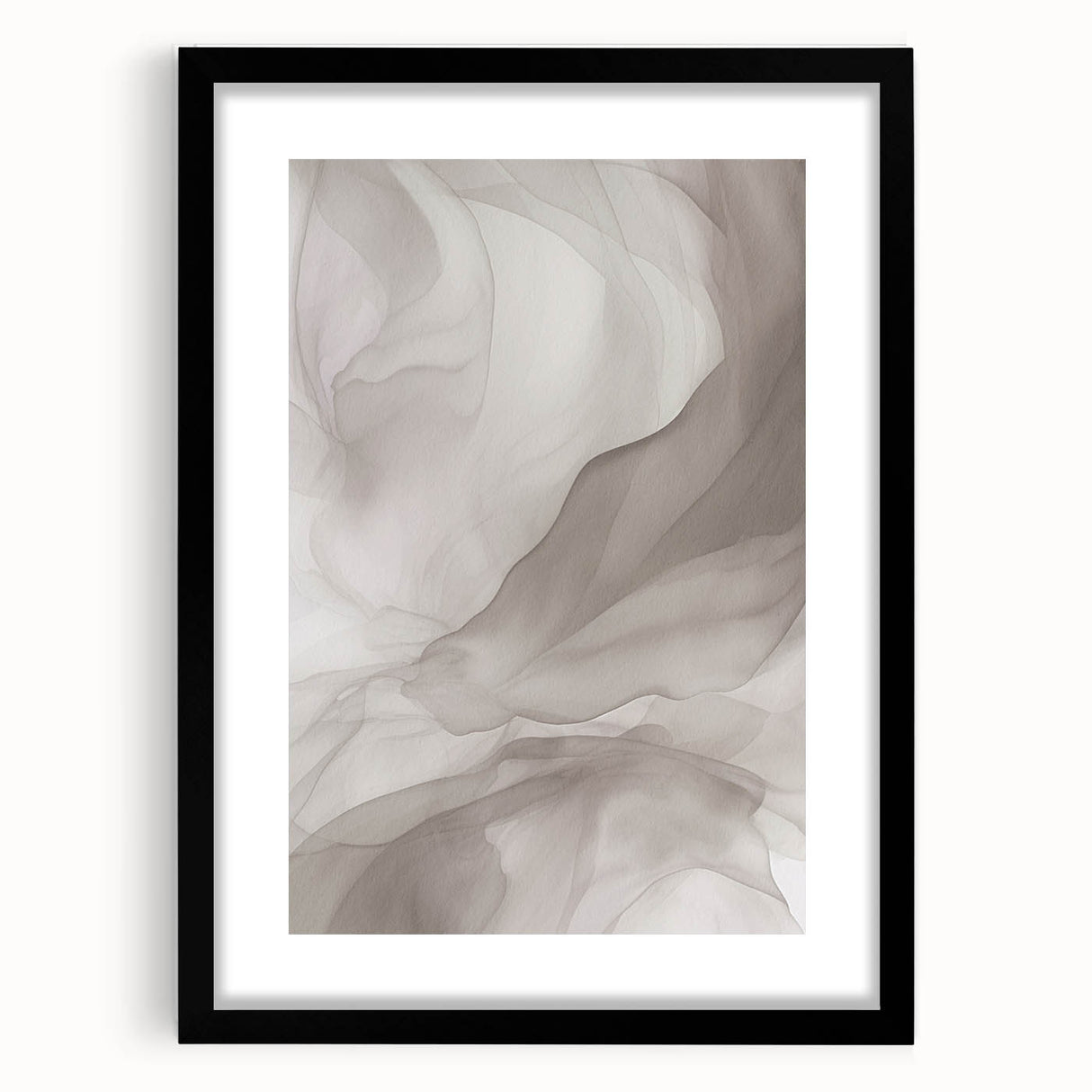 Framed abstract modern wall art collection featuring vibrant geometric designs with a sleek black frame, perfect for contemporary decor.