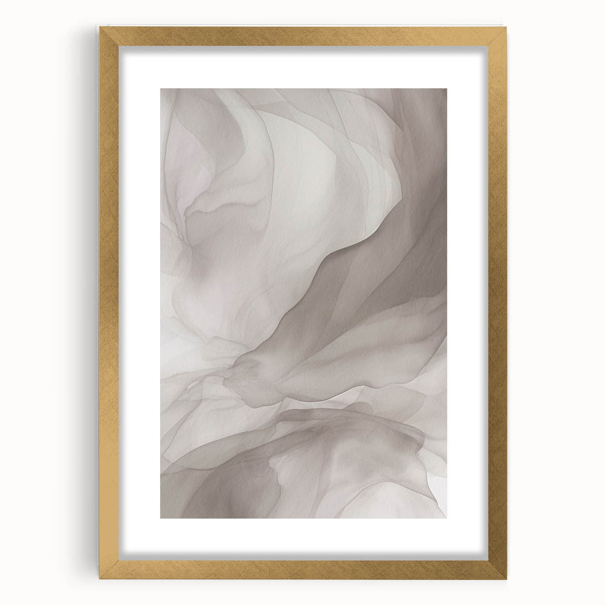 Framed abstract modern wall art collection showcasing vibrant colors and geometric patterns in a gold frame, designed for contemporary decor.