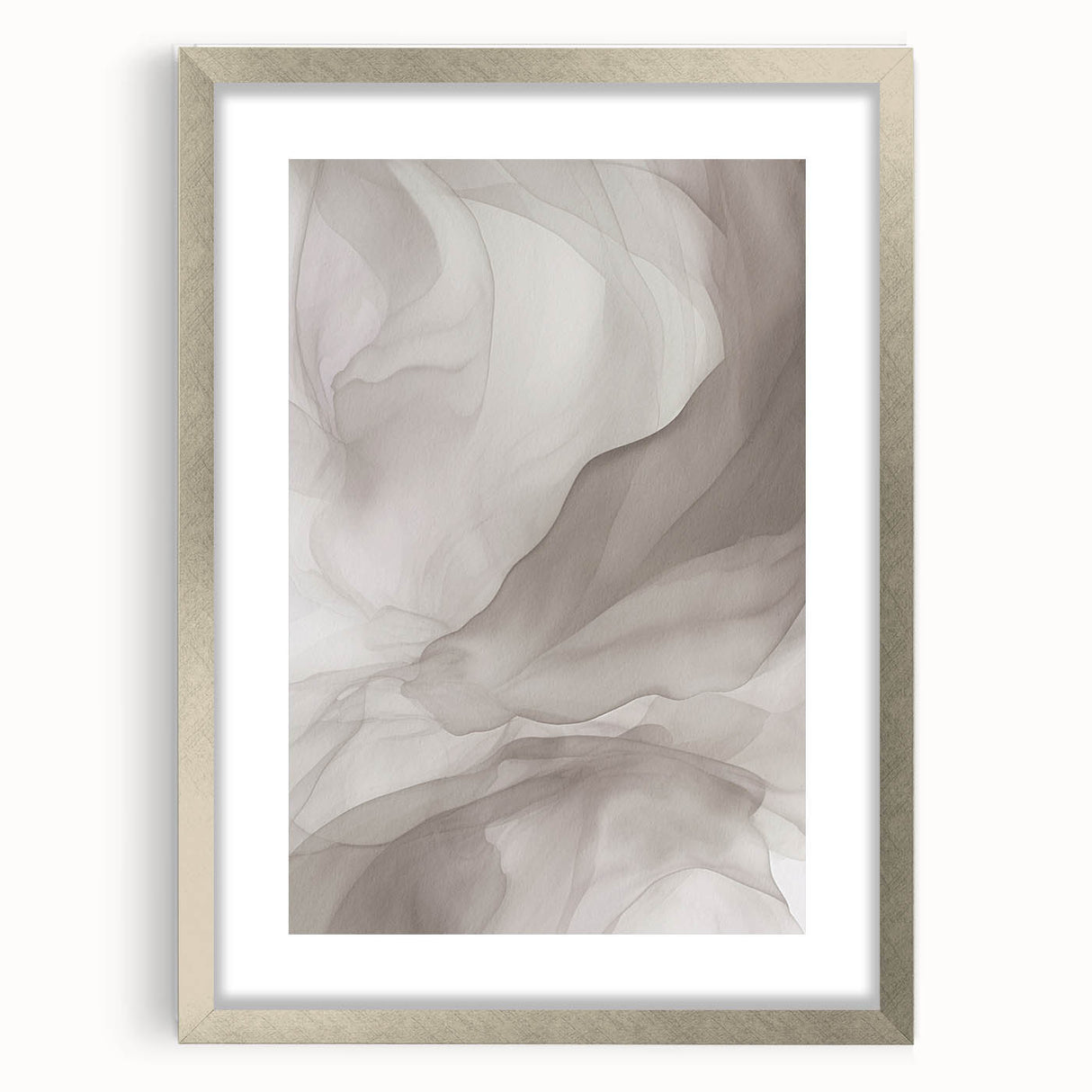 Framed modern abstract wall art collection showcasing vibrant geometric patterns in silver frame, perfect for contemporary home decor.