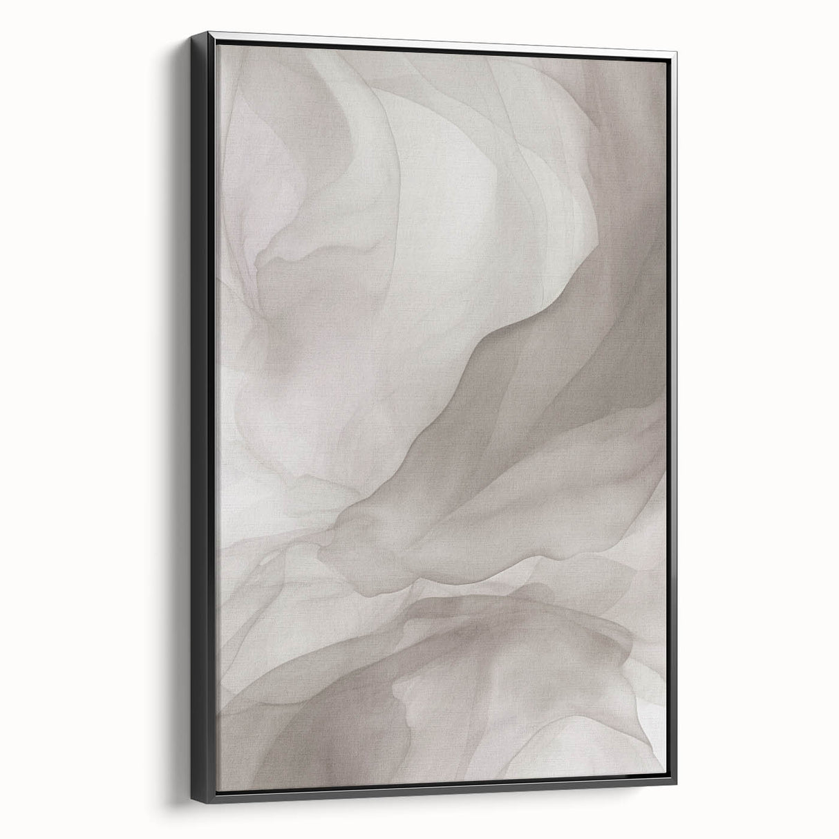 Framed abstract modern wall art collection showcasing vibrant geometric shapes in a stylish black frame, perfect for contemporary decor.