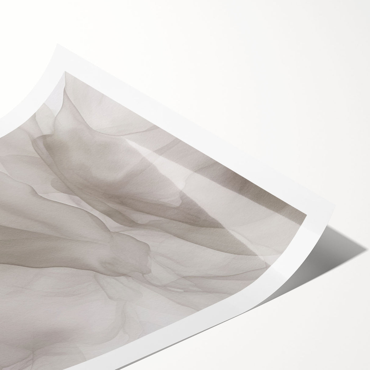 Abstract modern wall art print showcasing vibrant colors and geometric shapes, rolled and ready for framing, perfect for contemporary decor.