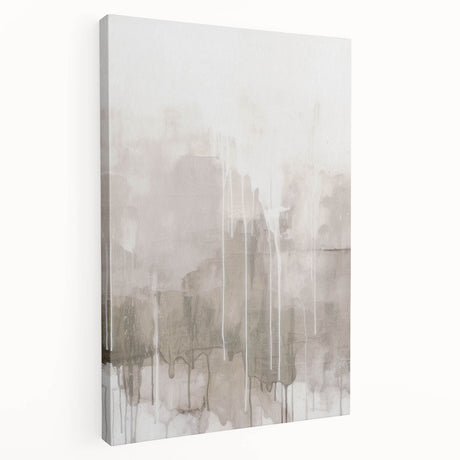 Stretched canvas wall art showcasing an abstract modern design with vibrant colors and geometric shapes, ideal for contemporary interior decor.