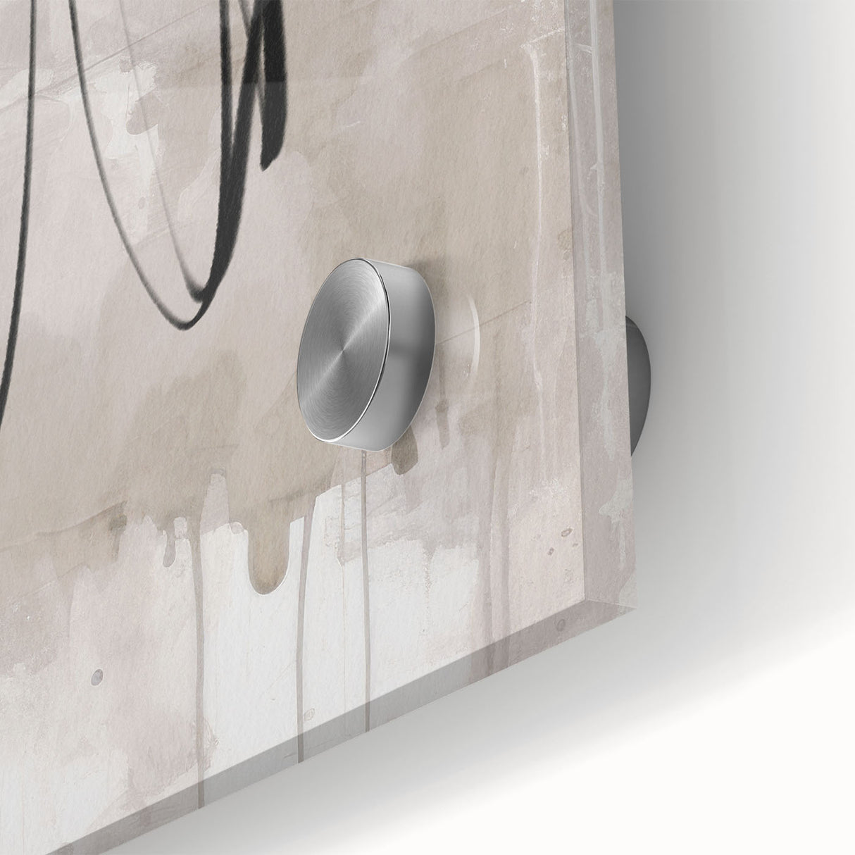 Abstract modern wall art collection showcasing a vibrant acrylic glass design with geometric patterns and rich colors, perfect for contemporary home decor.