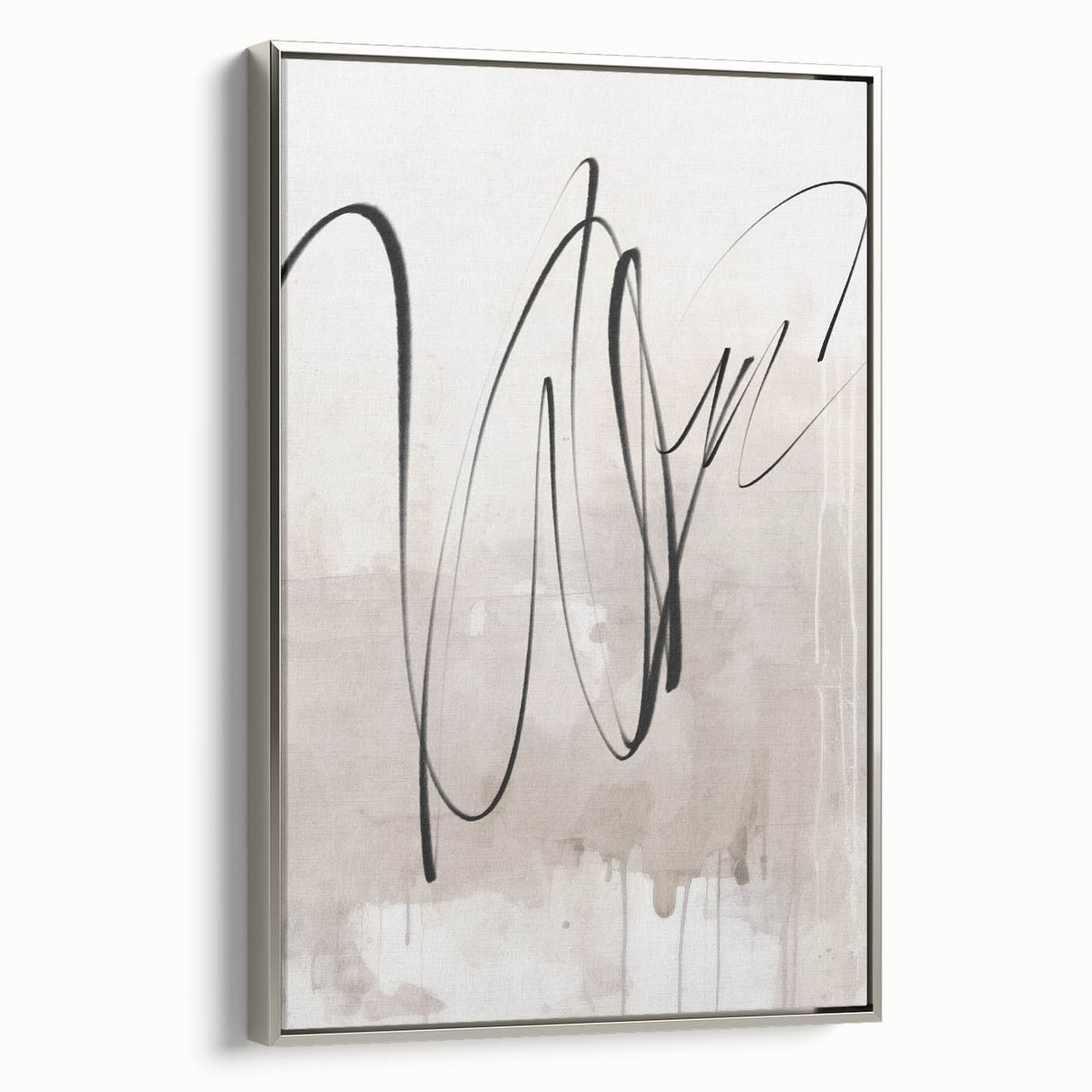 Framed abstract modern wall art collection featuring a silver side view, showcasing vivid geometric patterns and colors, perfect for contemporary home decor.