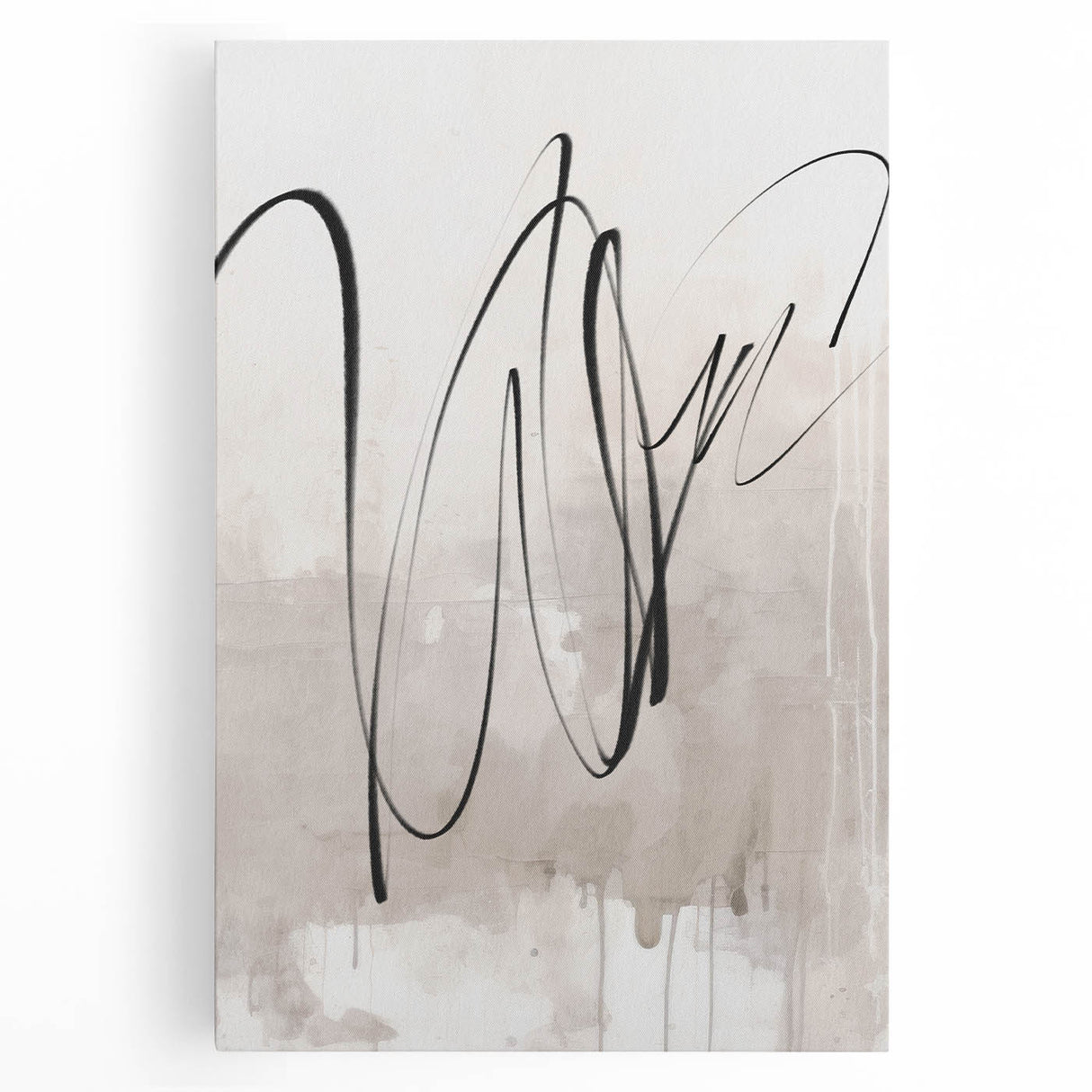 Abstract modern design wall art collection featuring vibrant colors and geometric shapes on stretched canvas, ideal for contemporary home decor.