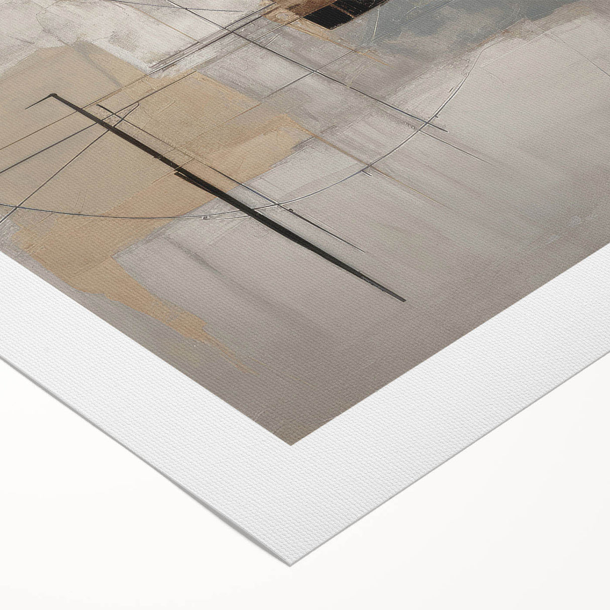 Abstract modern wall art collection displayed on rolled canvas, showcasing vibrant colors and geometric patterns, ideal for contemporary home decor.