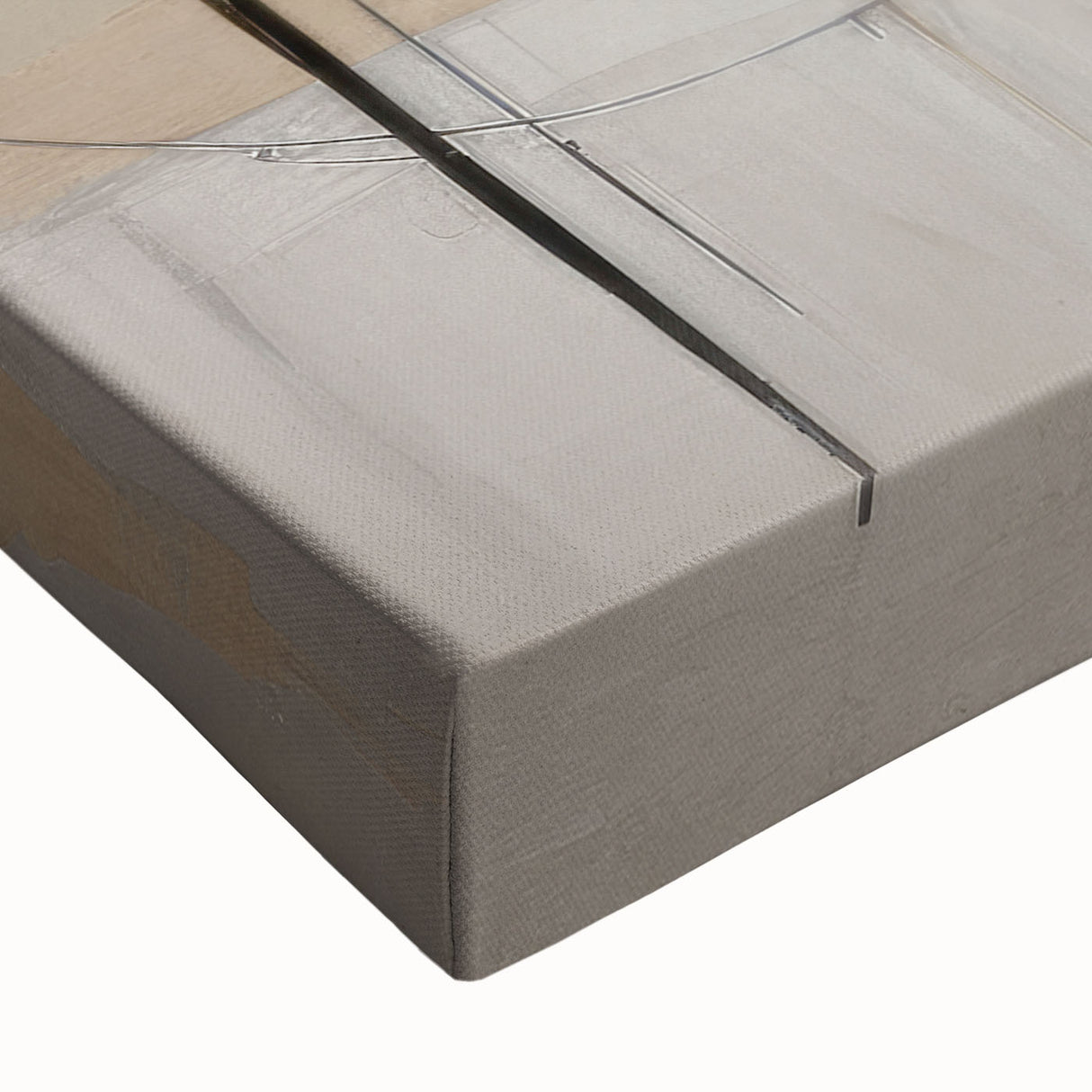 Close-up of an abstract modern design canvas wall art piece showcasing vibrant colors and intricate patterns, perfect for contemporary home decor accents.