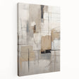 Abstract modern design wall art collection featuring vibrant colors and geometric shapes on stretched canvas, displayed in a side view to highlight depth and texture. This contemporary artwork adds a bold touch to home decor, suitable for modern interiors.