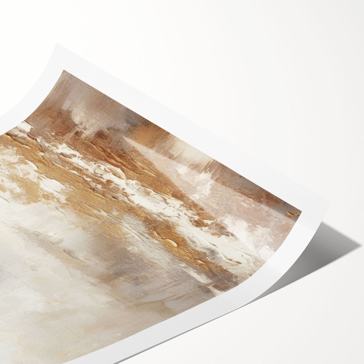 Abstract modern design wall art featuring vibrant colors and geometric patterns, rolled for easy shipping in a protective cardboard tube, ideal for contemporary decor.