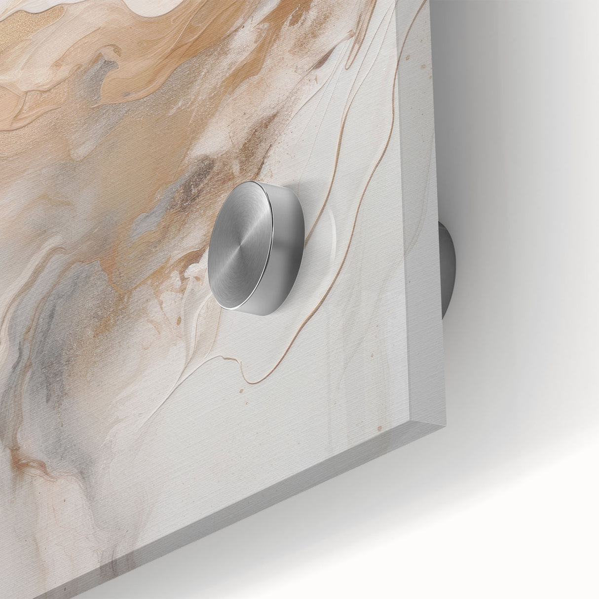 Close-up of an abstract modern wall art piece showcasing vibrant colors and dynamic shapes, crafted on acrylic glass, ideal for contemporary decor.