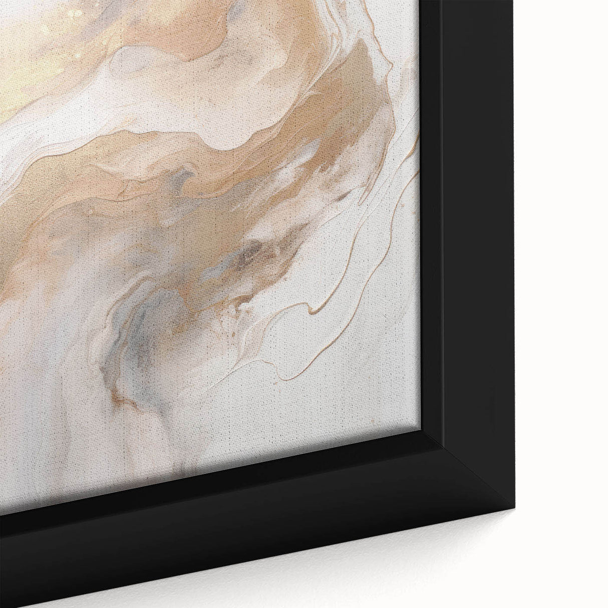 Close-up of a framed abstract modern wall art piece, showcasing vibrant colors and intricate patterns, perfect for contemporary home decor.