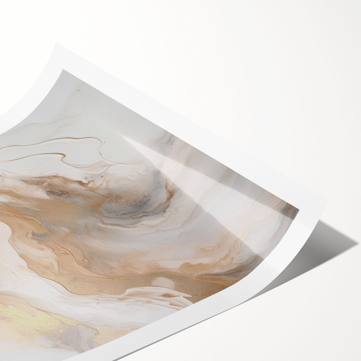 Abstract modern design wall art collection featuring a vibrant color palette with geometric shapes and fluid lines, rolled and ready for framing. This striking print adds a contemporary touch to any interior space.