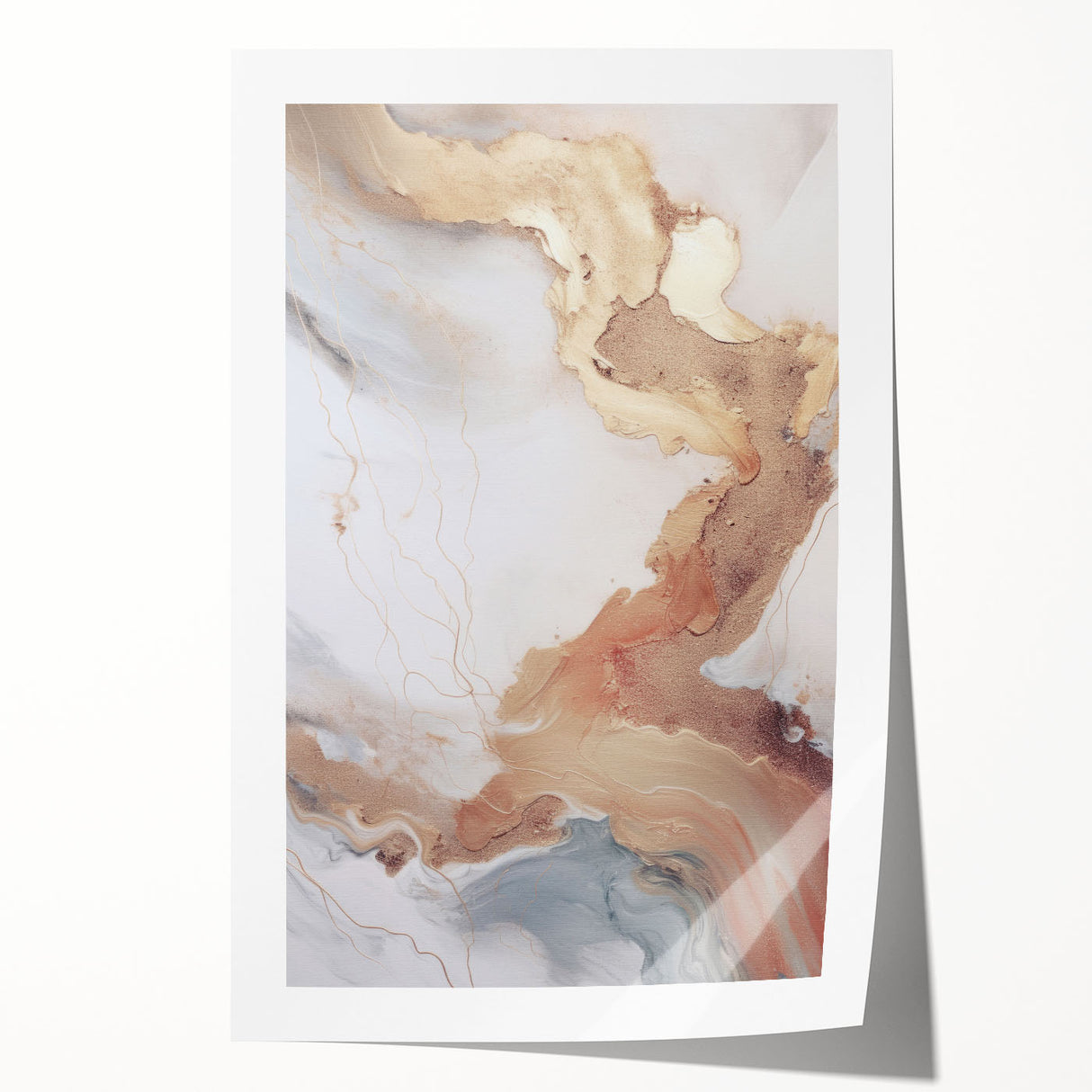 Abstract modern wall art print showcasing vibrant geometric shapes in bold colors, perfect for contemporary home decor. Ideal for enhancing living spaces with artistic flair.