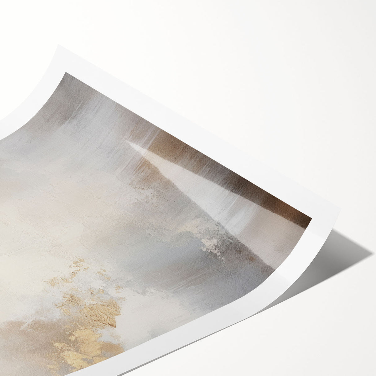 Abstract modern wall art print showcasing vibrant colors and geometric shapes, rolled and ready for framing, perfect for contemporary home decor.