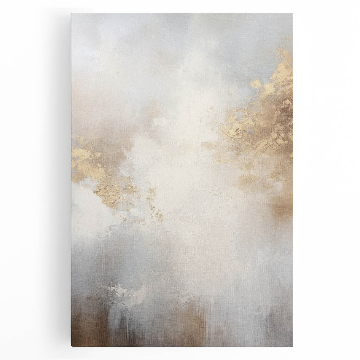 Abstract modern wall art collection featuring vibrant, geometric patterns in bold colors on a stretched canvas, ideal for contemporary home decor.