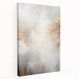 Stretched canvas wall art featuring a vibrant abstract modern design in bold colors, showcasing a side view that highlights its texture and depth, ideal for contemporary decor.