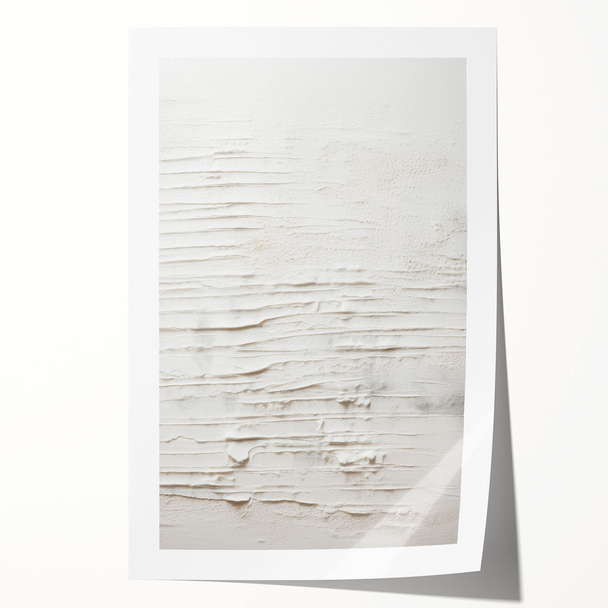 Abstract modern wall art print showcasing vibrant colors and geometric shapes, rolled for delivery in a protective tube, ideal for contemporary home decor.