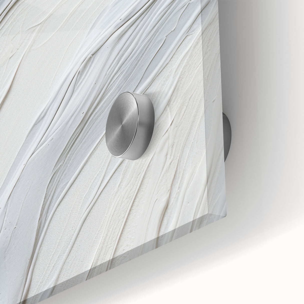 Close-up of an abstract modern wall art piece showcasing vibrant colors and dynamic shapes, designed with acrylic glass for a contemporary aesthetic. Perfect for enhancing interior spaces with a stylish touch.