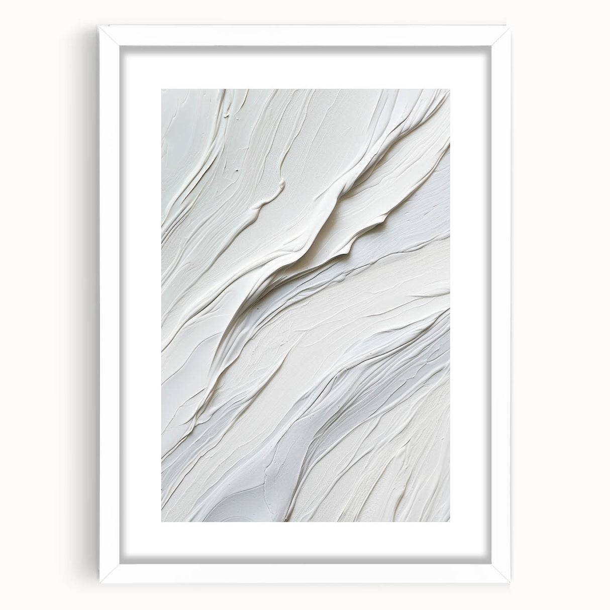 Abstract modern wall art collection featuring a 60-inch framed piece with a white mat, showcasing vibrant colors and geometric shapes, perfect for contemporary home decor.