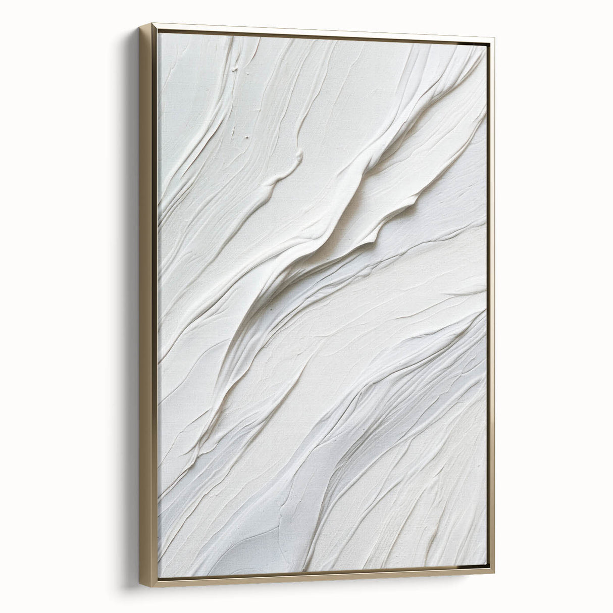 Framed abstract modern wall art collection featuring a gold side view design on a textured canvas, perfect for contemporary home decor accents.