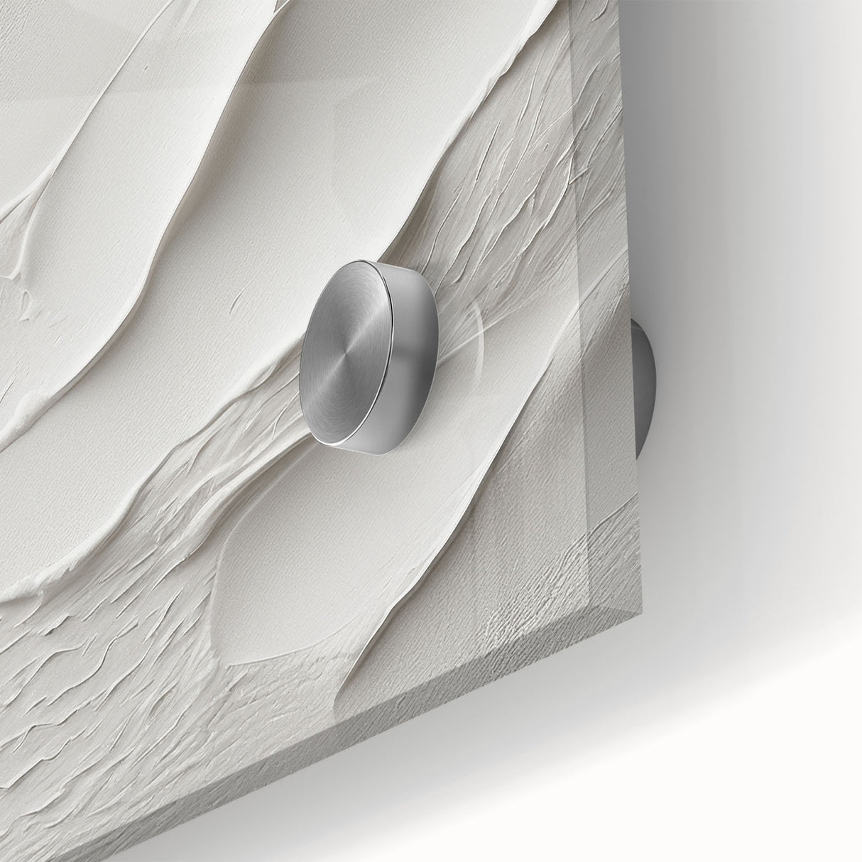 Close-up of a vibrant abstract modern wall art piece featuring vivid colors and intricate patterns, designed for contemporary decor. The artwork is displayed on acrylic glass, enhancing its visual appeal and clarity, making it perfect for elevating any living space or office environment.