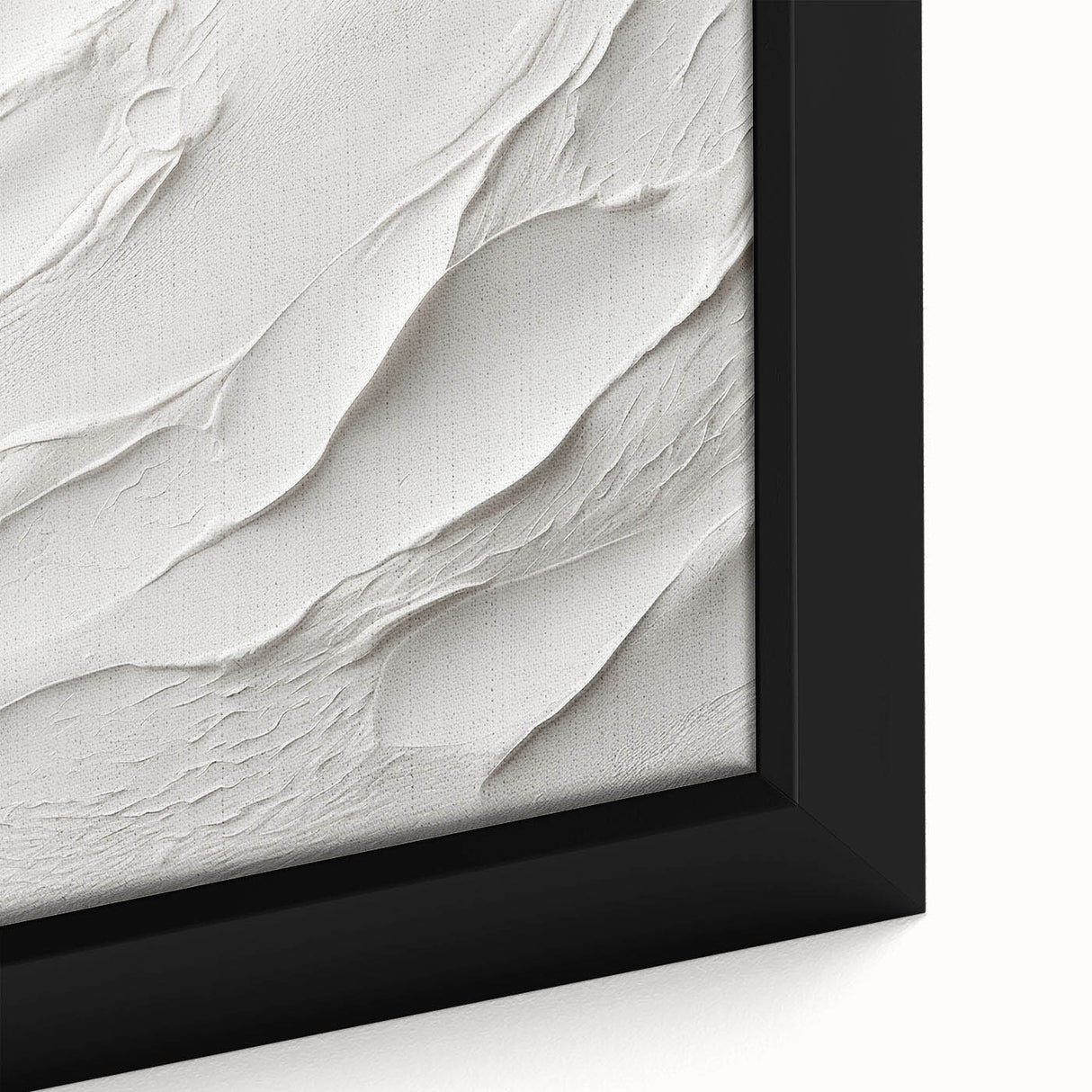 Close-up of a framed abstract modern design wall art piece, showcasing vibrant colors and geometric patterns, ideal for contemporary home decor.