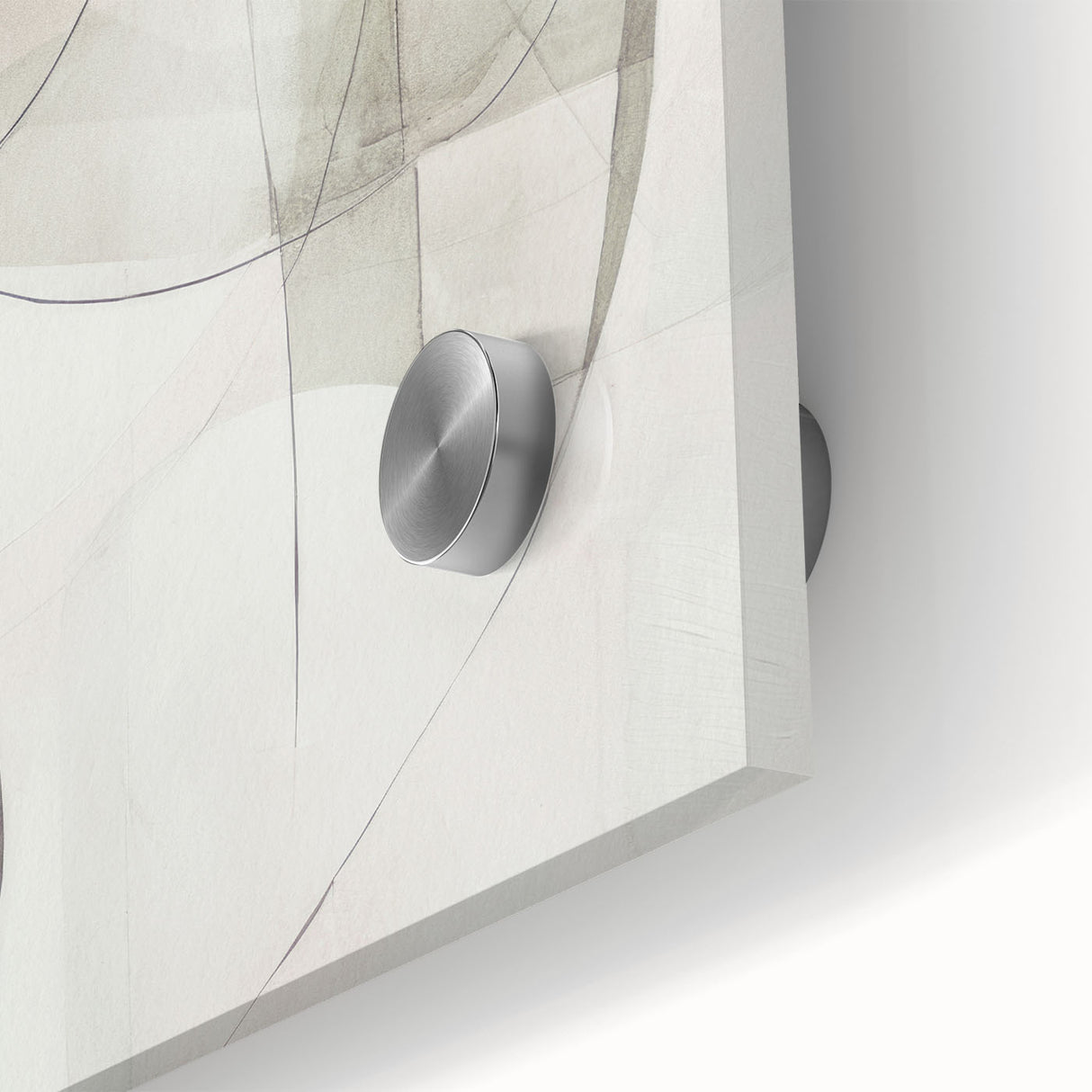 Close-up of an abstract modern wall art piece showcasing vibrant colors and intricate patterns, designed with acrylic and glass elements for a contemporary aesthetic.