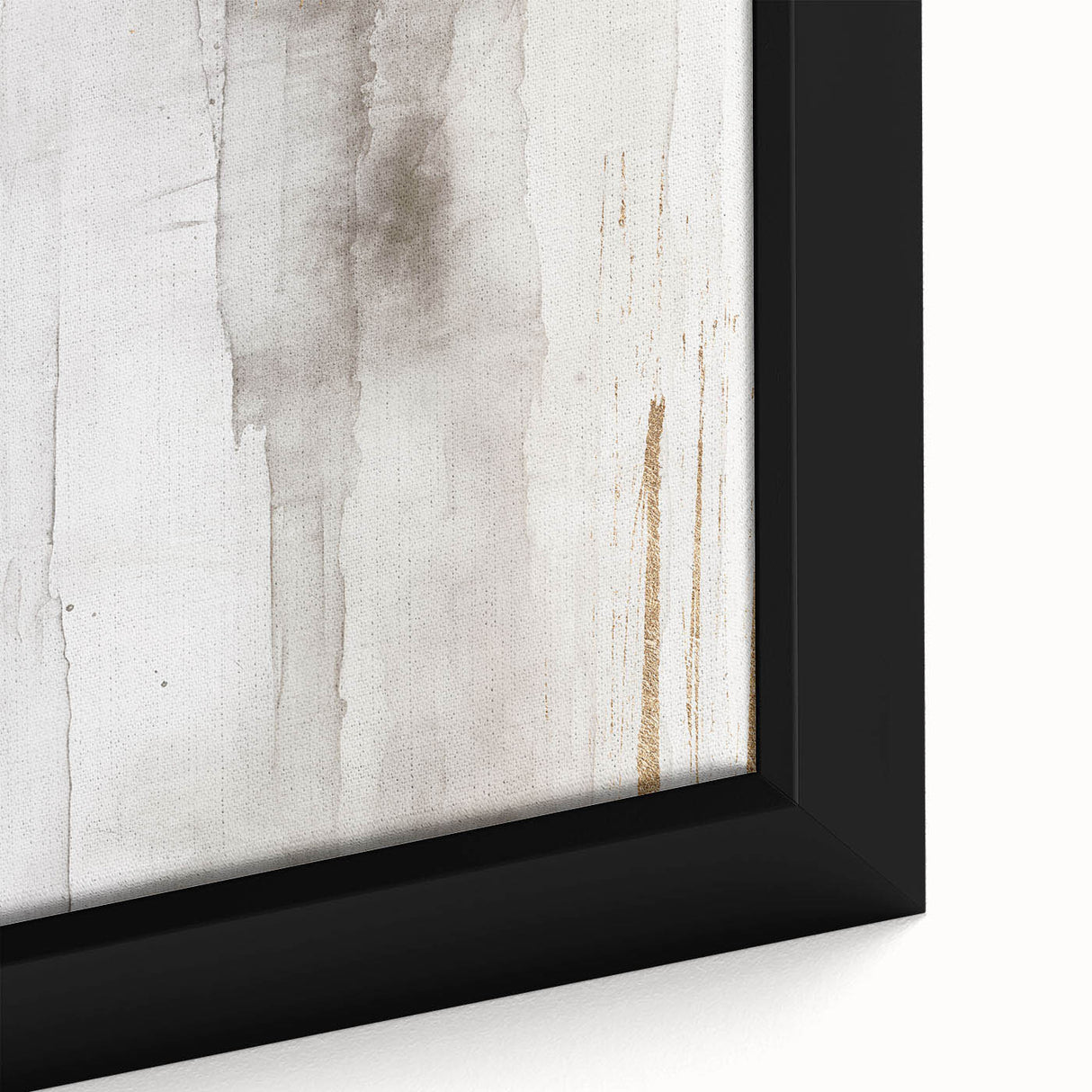 Close-up of an abstract modern design framed canvas wall art collection, showcasing vibrant colors and intricate patterns, ideal for contemporary decor.