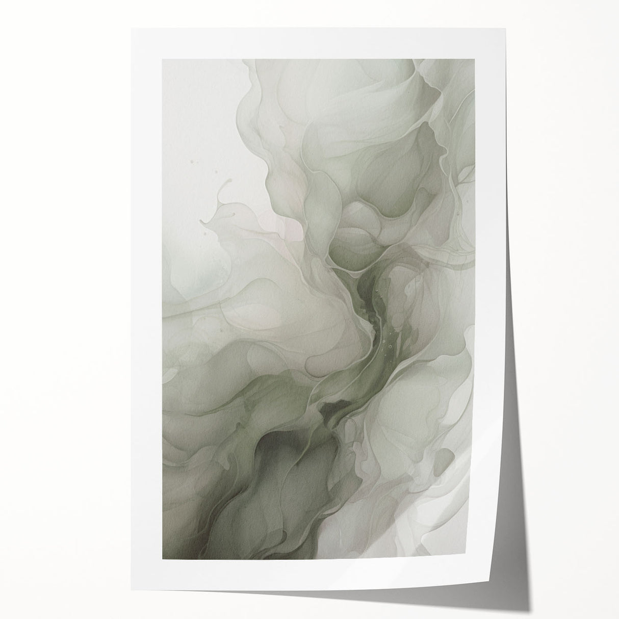 Vibrant abstract modern wall art print featuring bold shapes and colors, rolled in a protective tube for easy display; perfect for contemporary home decor.