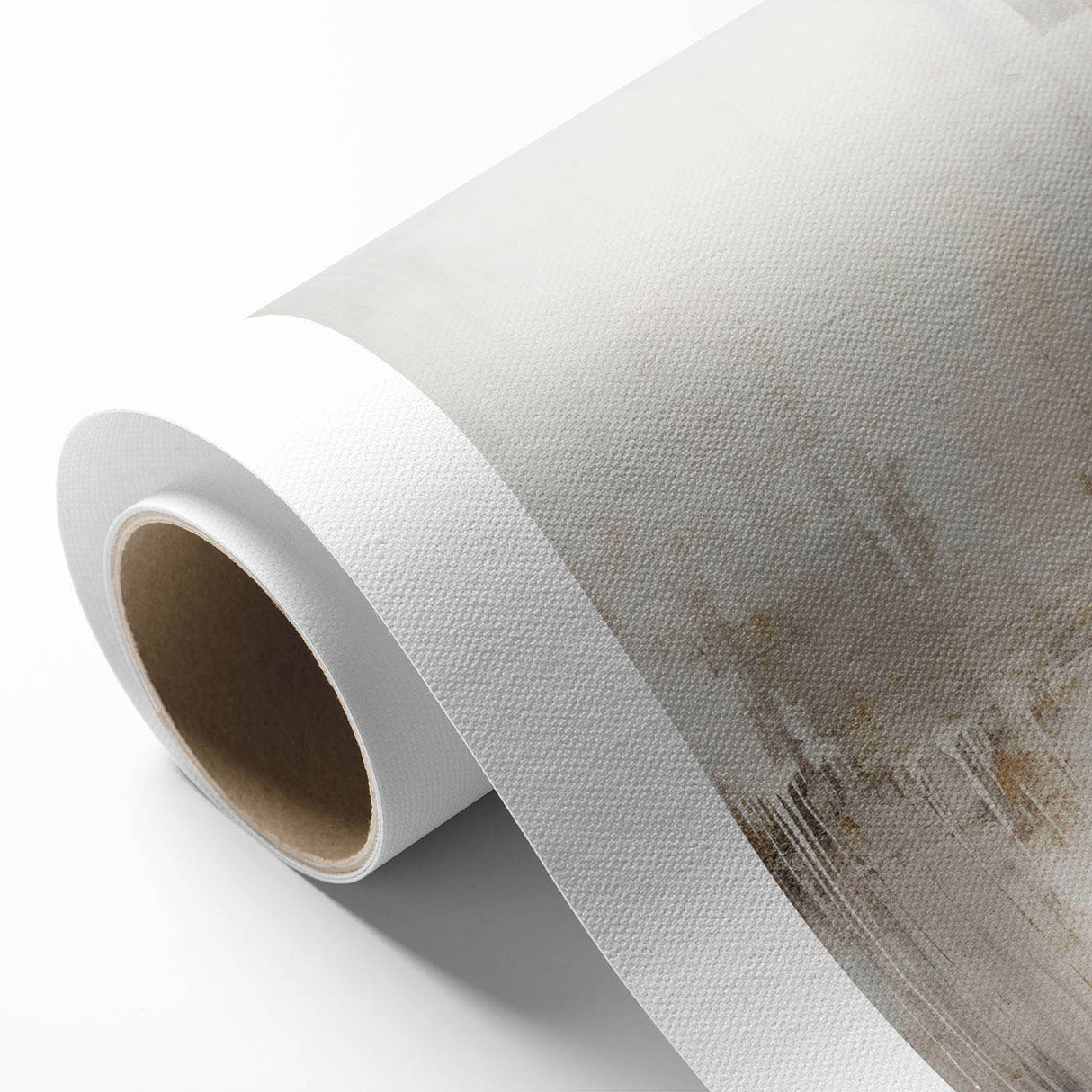 Abstract modern wall art featuring vibrant geometric shapes in shades of blue, orange, and yellow, ideal for contemporary home decor and artistic expression.