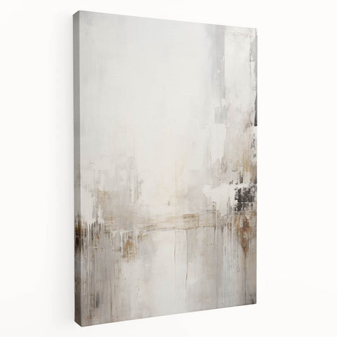 Stretched canvas art piece showcasing an abstract modern design with vibrant colors and geometric patterns, ideal for contemporary home decor and artistic expression.