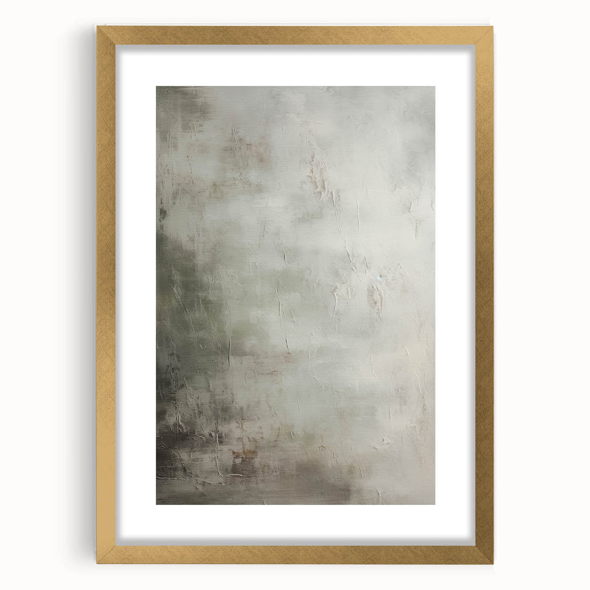 Abstract modern wall art featuring a gold-framed design, showcasing vibrant colors and geometric shapes, perfect for contemporary home decor. Ideal for adding a stylish touch to any living space or office.