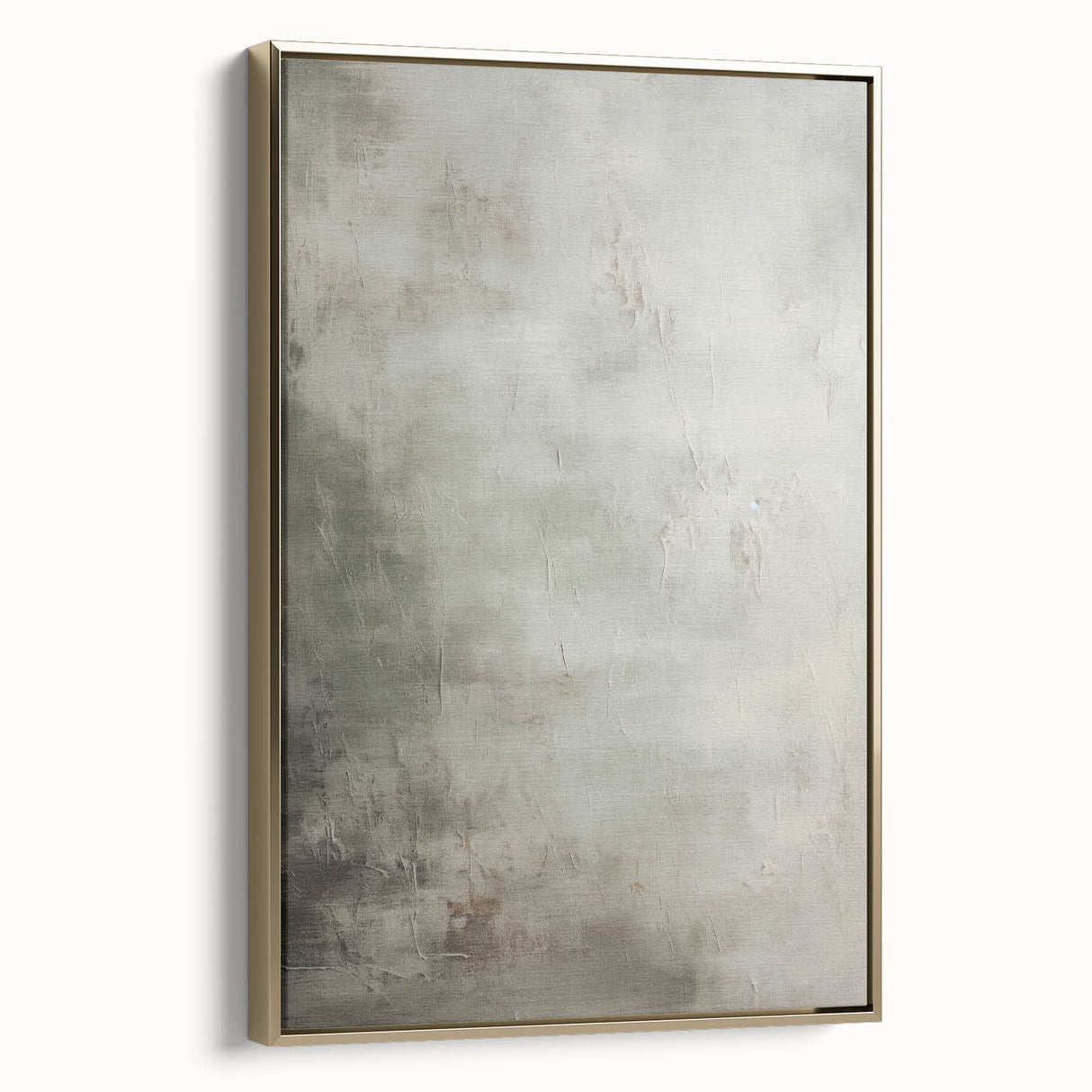 Framed wall art collection showcasing an abstract modern design with vibrant gold accents, viewed from the side to highlight its sleek profile and elegant finish. Ideal for contemporary home decor, adding a touch of sophistication to any space.