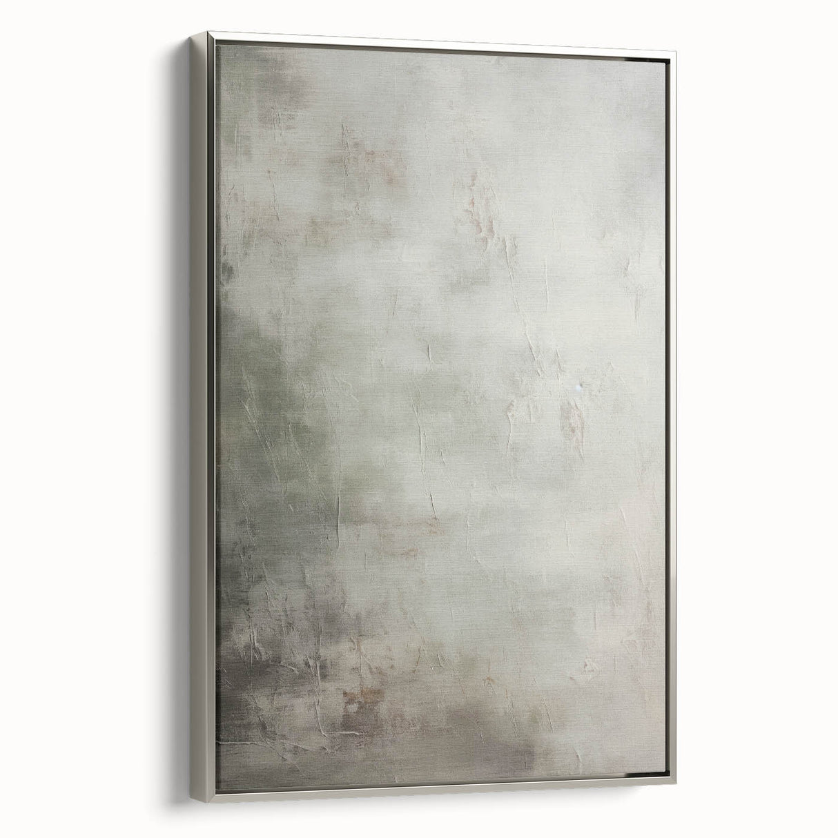 Framed abstract modern wall art design showcasing a sleek silver frame with geometric patterns, perfect for contemporary home decor and artistic expression.