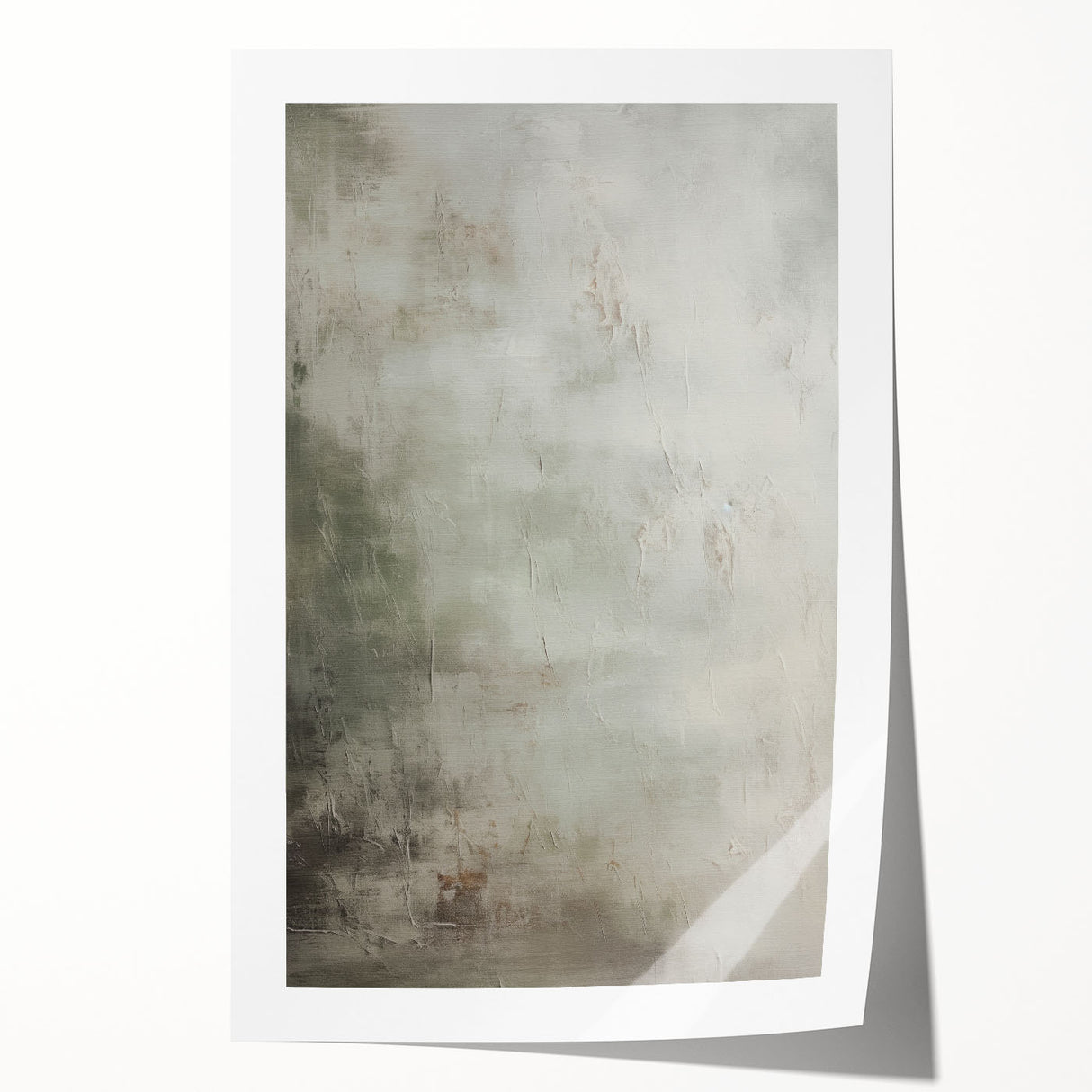 Abstract modern wall art print featuring vibrant colors and geometric shapes, rolled for easy storage and delivery, ideal for contemporary home decor.