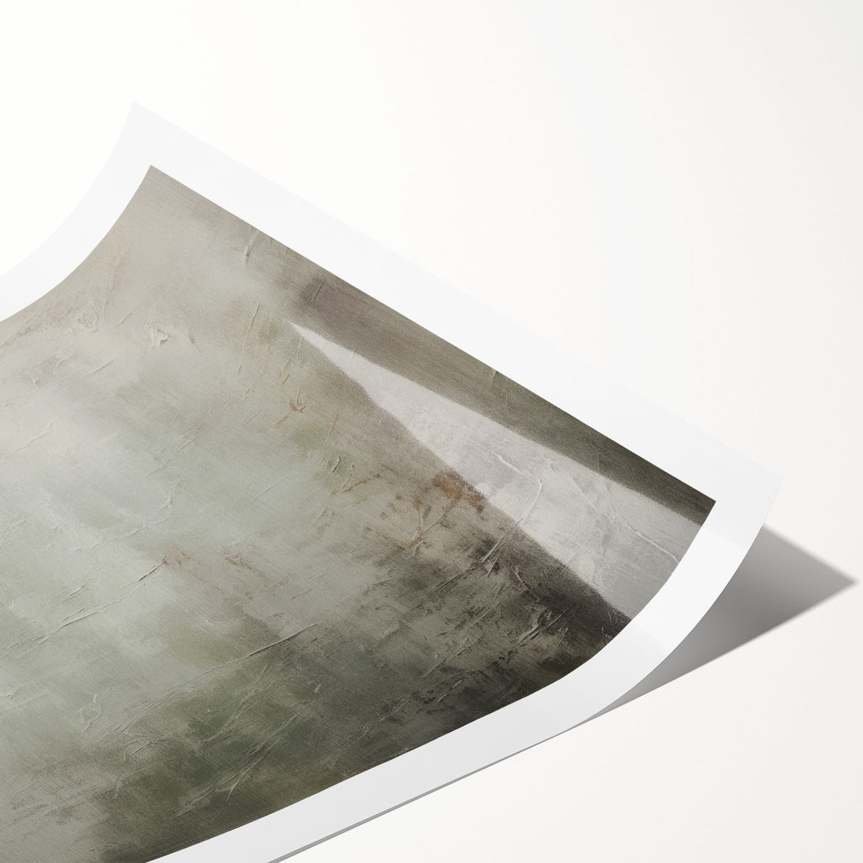 Abstract modern wall art print featuring vibrant geometric shapes in blue, orange, and yellow tones, perfect for contemporary home décor. The artwork showcases a dynamic design ideal for adding a pop of color to any living space or office.