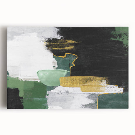 Abstract canvas wall art showcasing vibrant strokes and lines in a modern design, ideal for contemporary home decor settings.