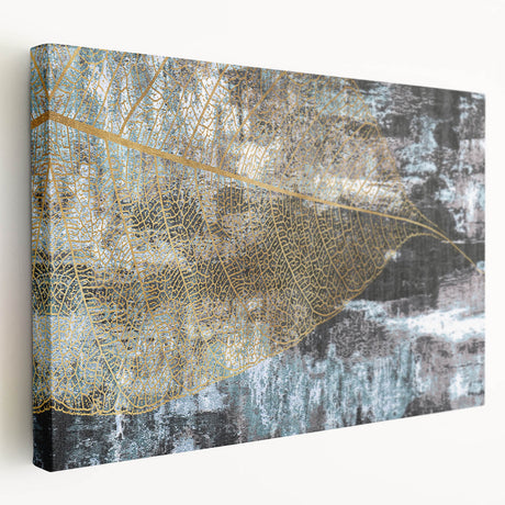 Abstract canvas wall art showcasing vibrant strokes and lines in bold colors, presented in a side view to highlight its textured surface and modern design aesthetic. Perfect for contemporary home decor.