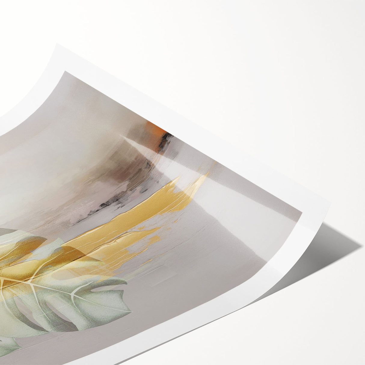 Abstract wall art print showcasing vibrant strokes and lines in a dynamic composition, emphasizing bold colors and artistic texture for modern decor.