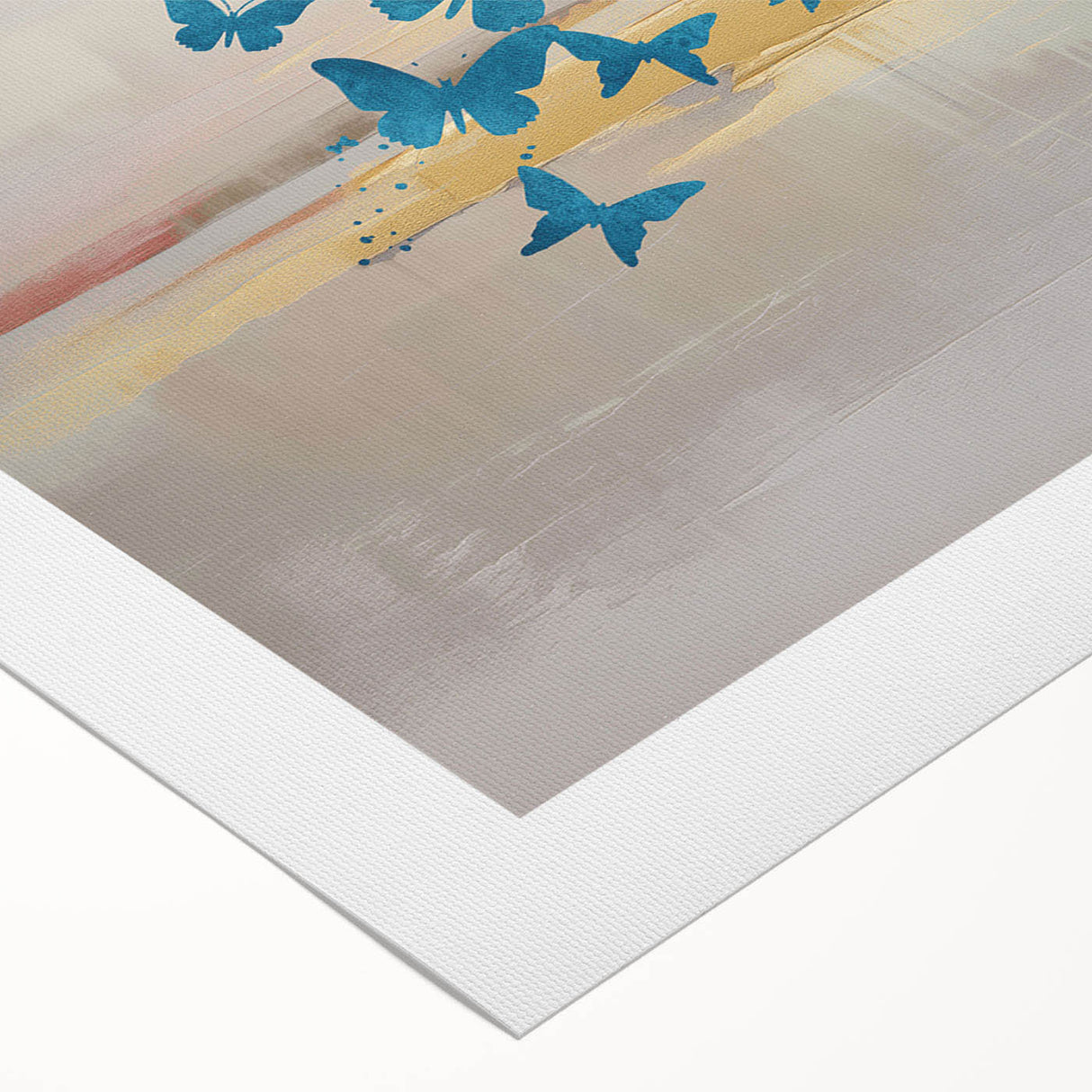 Abstract canvas artwork showcasing vibrant strokes and lines in a colorful design, ideal for modern home decor or office spaces.