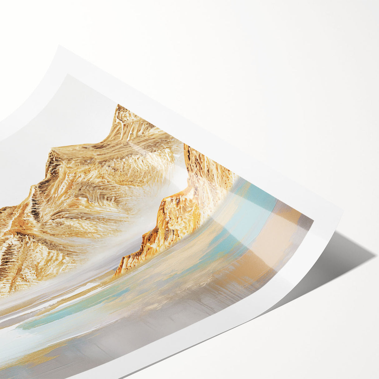 Abstract wall art print showcasing vibrant strokes and dynamic lines in various colors, perfect for modern home decor and artistic ambiance.