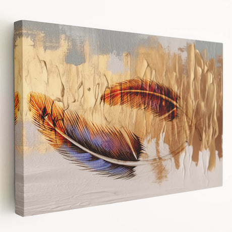 Abstract wall art featuring colorful strokes and lines on stretched canvas, showcasing a modern design ideal for contemporary home decor. The artwork highlights vibrant colors and dynamic patterns, making it a striking focal point for any room. Perfect for living spaces or galleries.