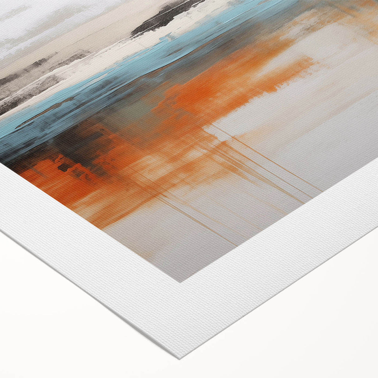 Abstract canvas wall art featuring vibrant strokes and lines in shades of blue, yellow, and red, ideal for modern home decor. Perfect for adding a colorful accent to any room.