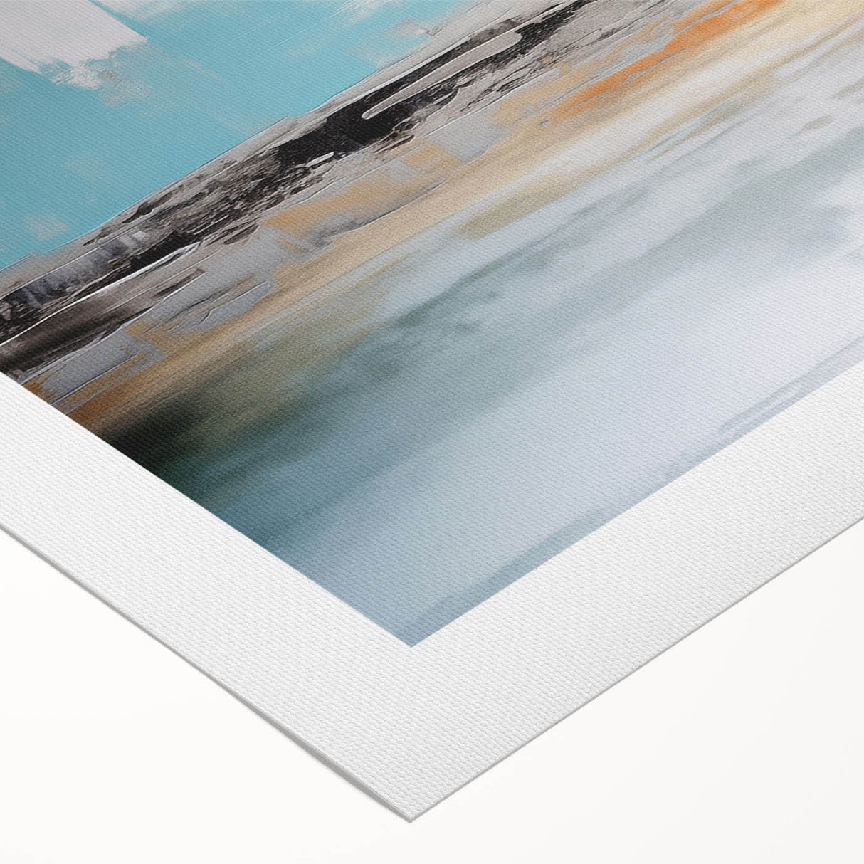 Abstract wall art featuring bold strokes and lines in vibrant colors, designed for modern decor. This rolled canvas adds a dynamic touch to any space, ideal for art enthusiasts and contemporary interiors.