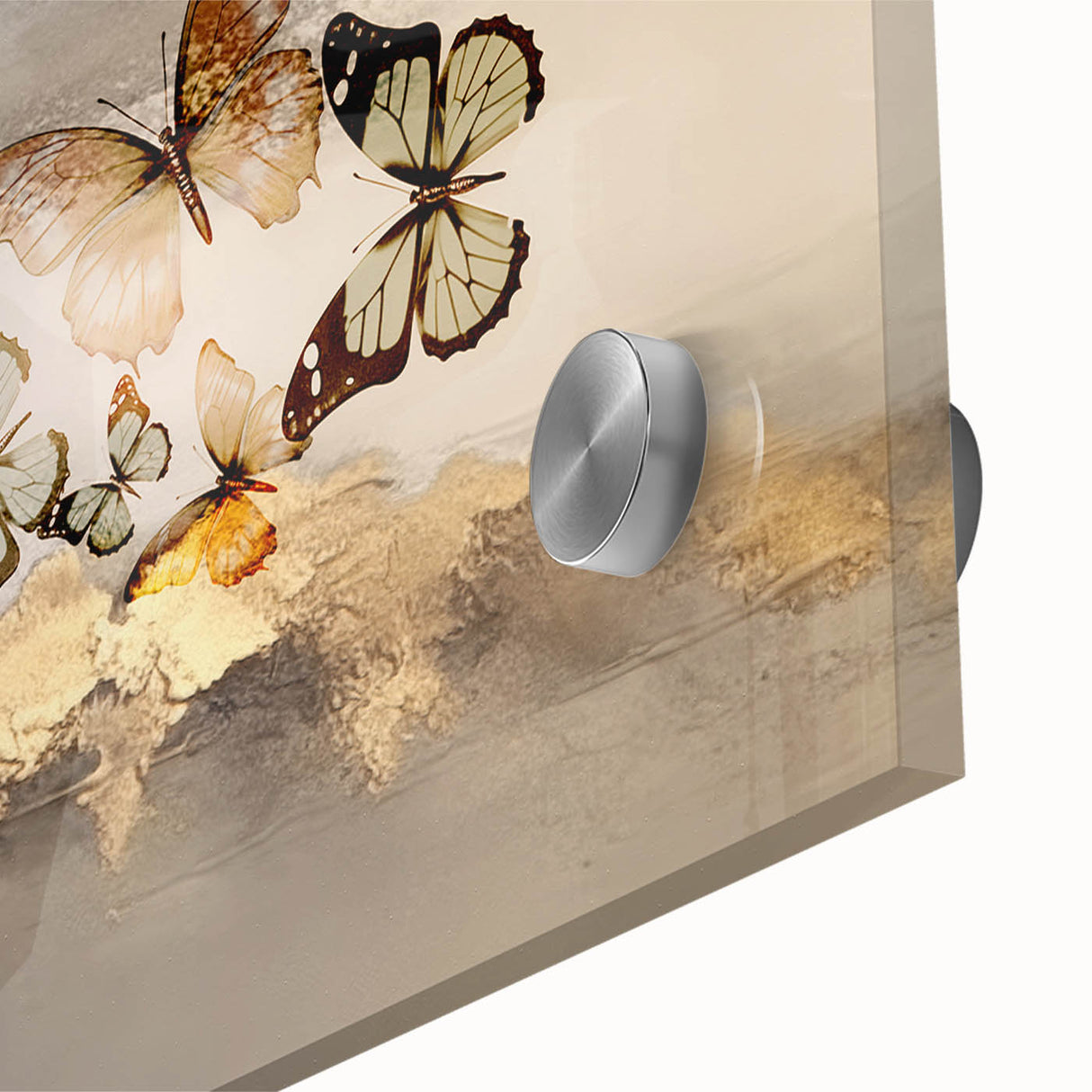 Close-up of a vibrant abstract strokes and lines design wall art piece, showcasing bold colors and intricate details, perfect for modern home decor.