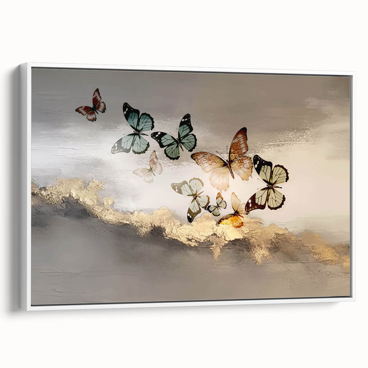 Framed canvas wall art showcasing abstract strokes and lines in a minimalist design, featuring a white background that enhances modern decor aesthetics.